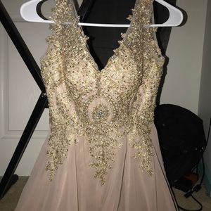 Gold and champagne prom/sweet16/ quince dress